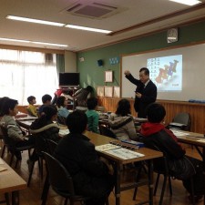 地元小学校にてそろばん特別授業